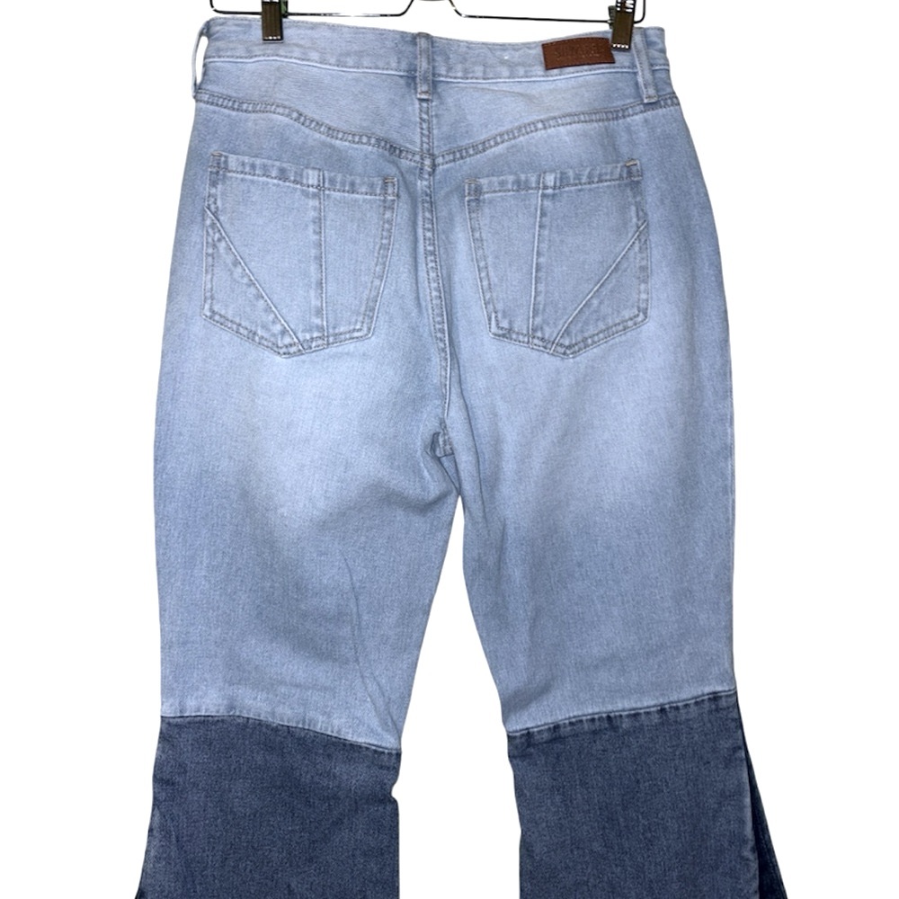 Shyanne Bell Bottom Jeans - Light and Dark Blue - Picture 8 of 16